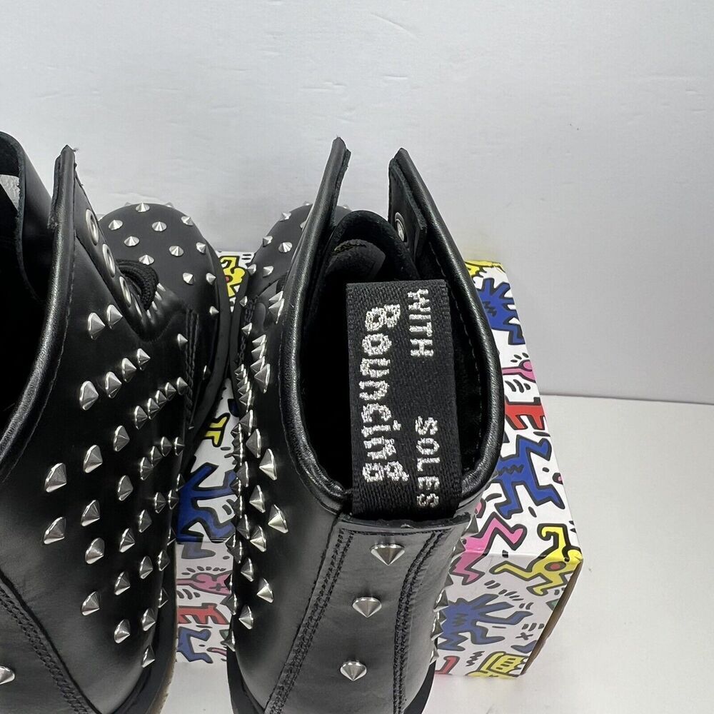 Dr. Martens 1460 Boots Wanama Studded Doc Black NEW Dr Mens Size 4 Womens Size 5 - Picture 5 of 13